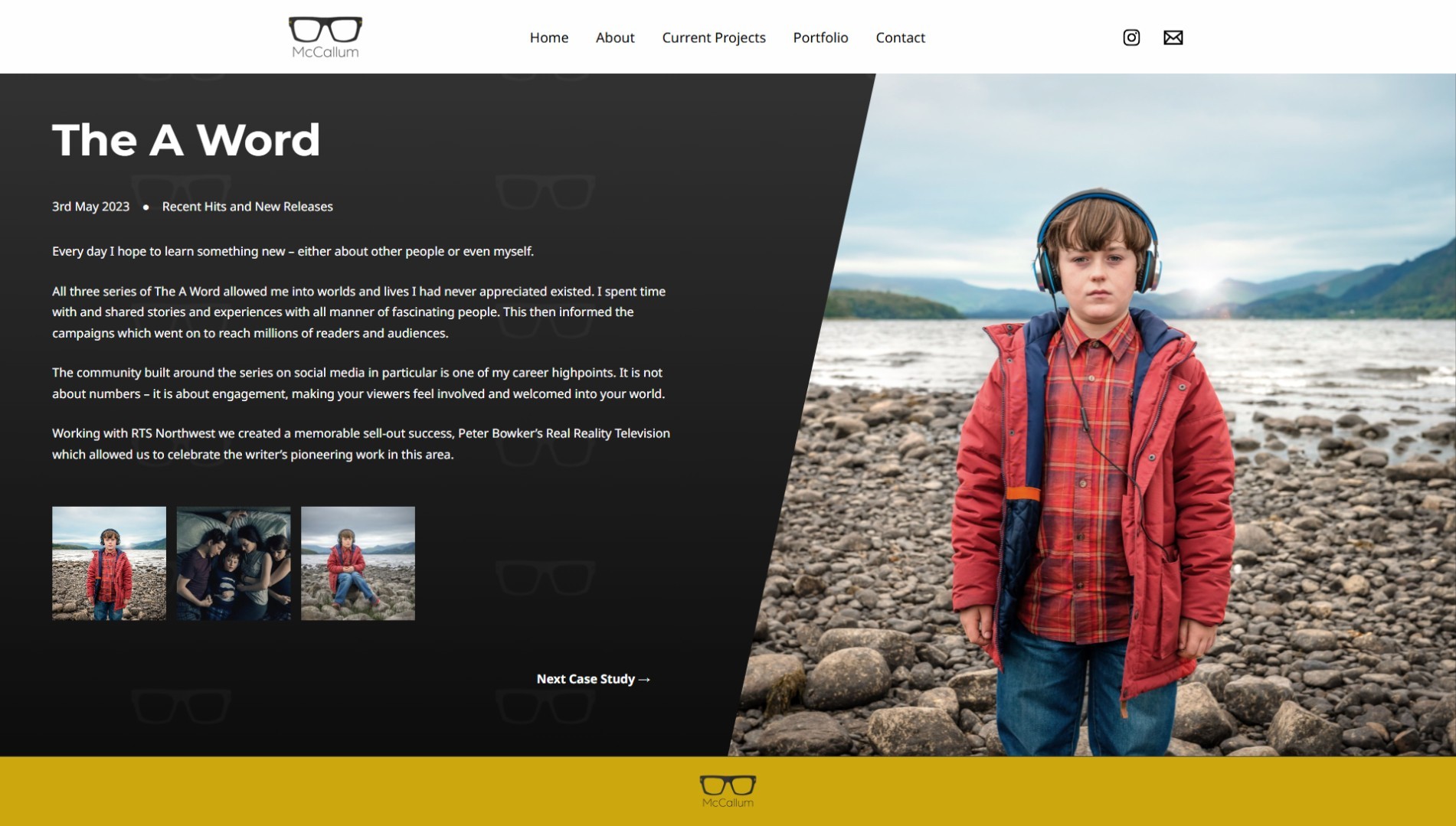 McCallum Case Study Screenshot