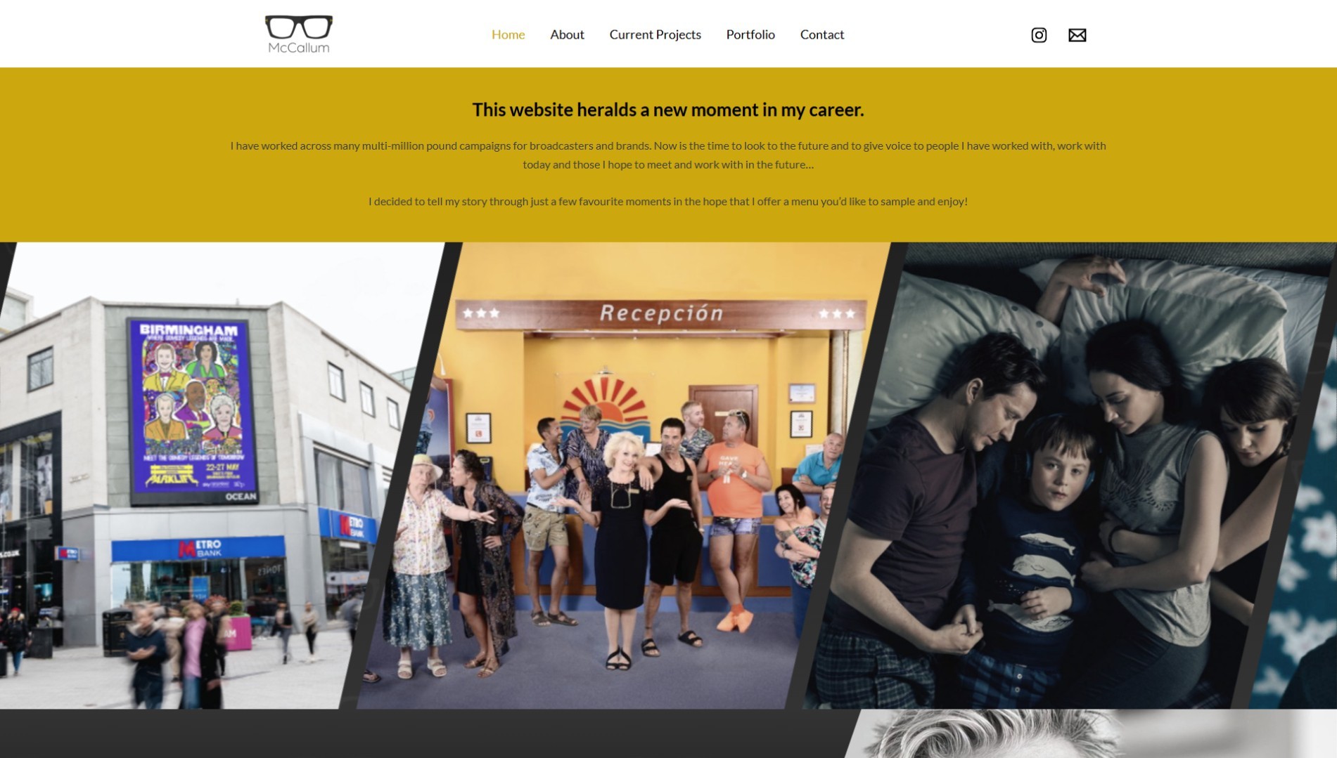 McCallum Homepage Screenshot
